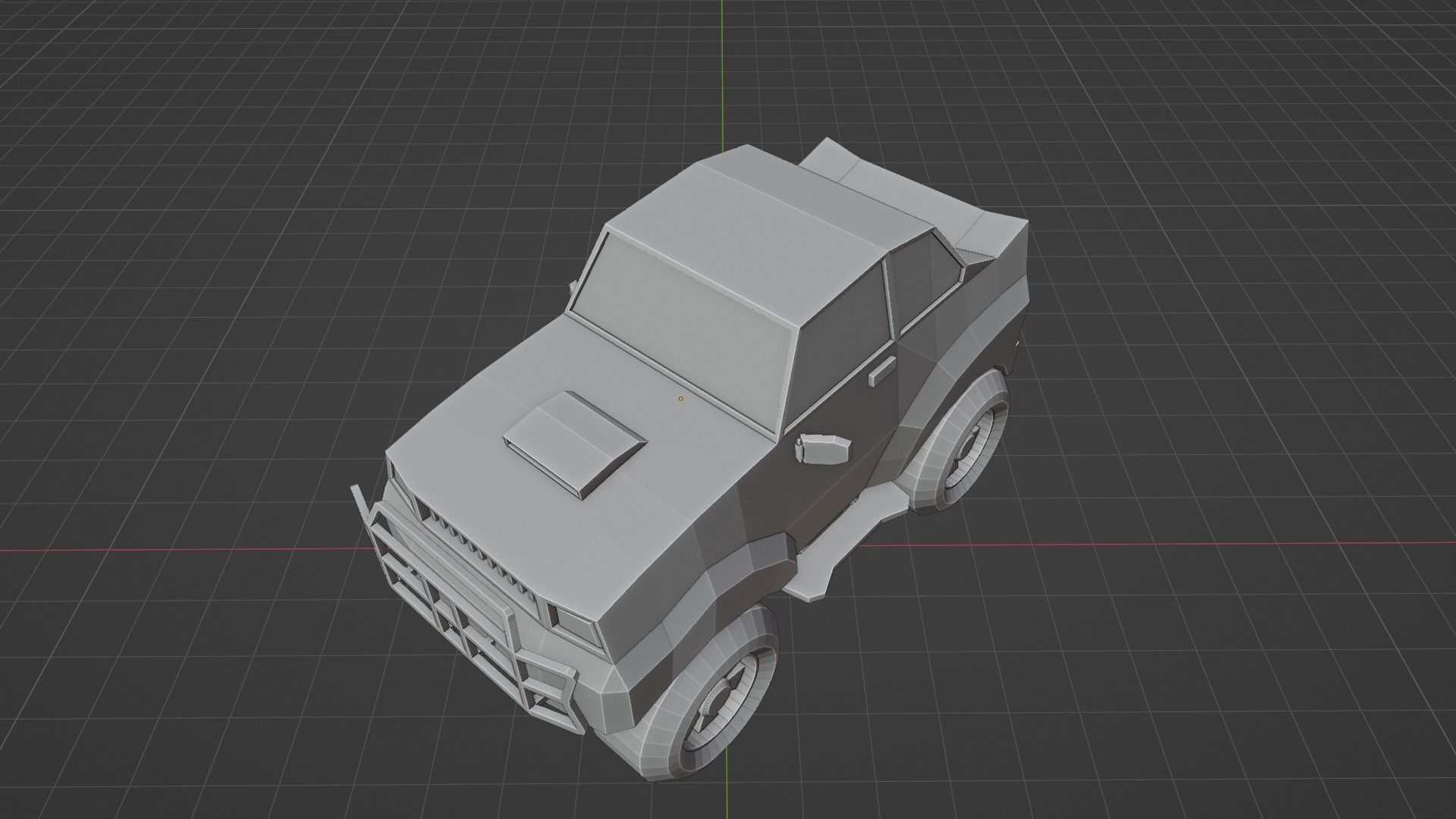 Stylized SUV Car - Low Poly Vehicle Game Asset 3D Model Low-poly 3D model_4