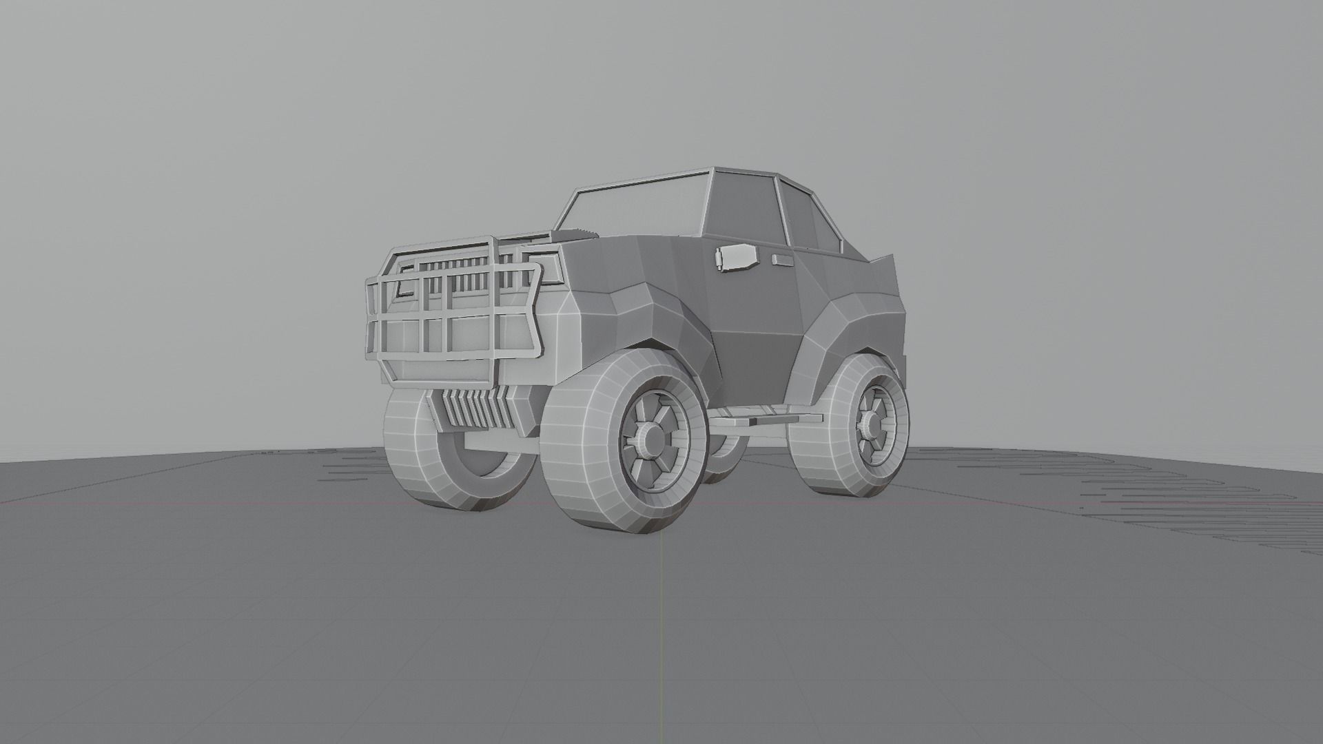 Stylized SUV Car - Low Poly Vehicle Game Asset 3D Model Low-poly 3D model_2