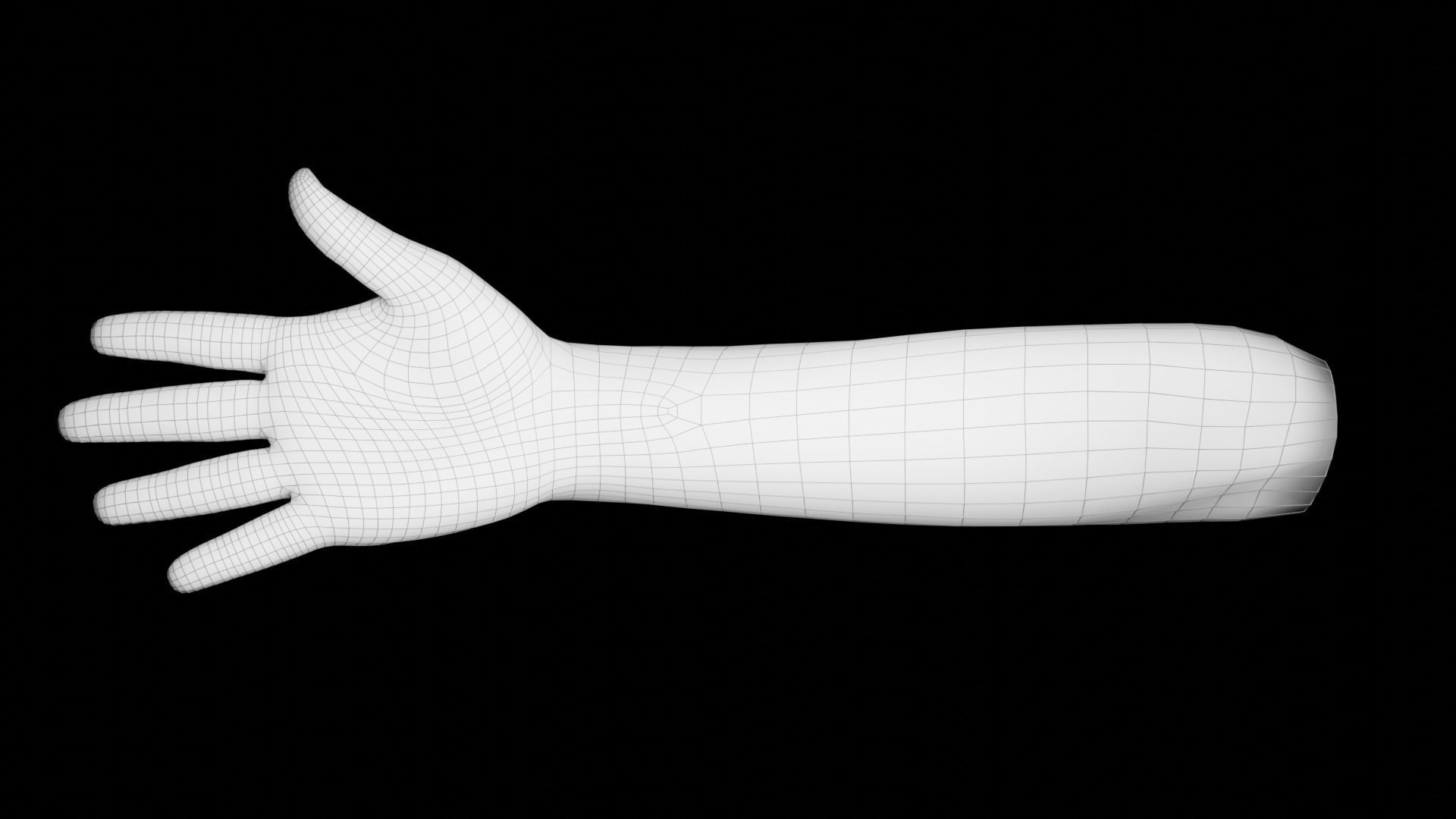 Right Hand Rigged Low-poly 3D model_23