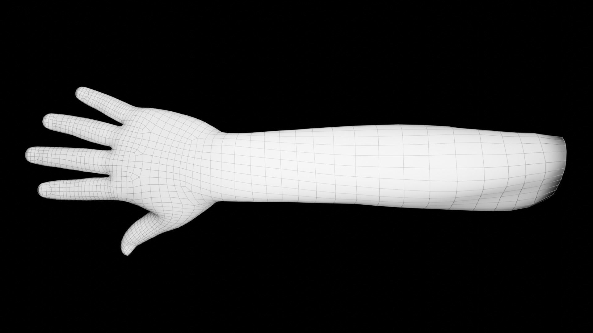 Right Hand Rigged Low-poly 3D model_22