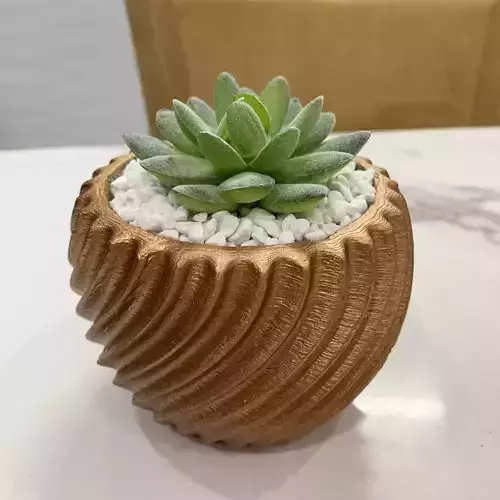  Twisted Flower Pot - 3D printed mold
