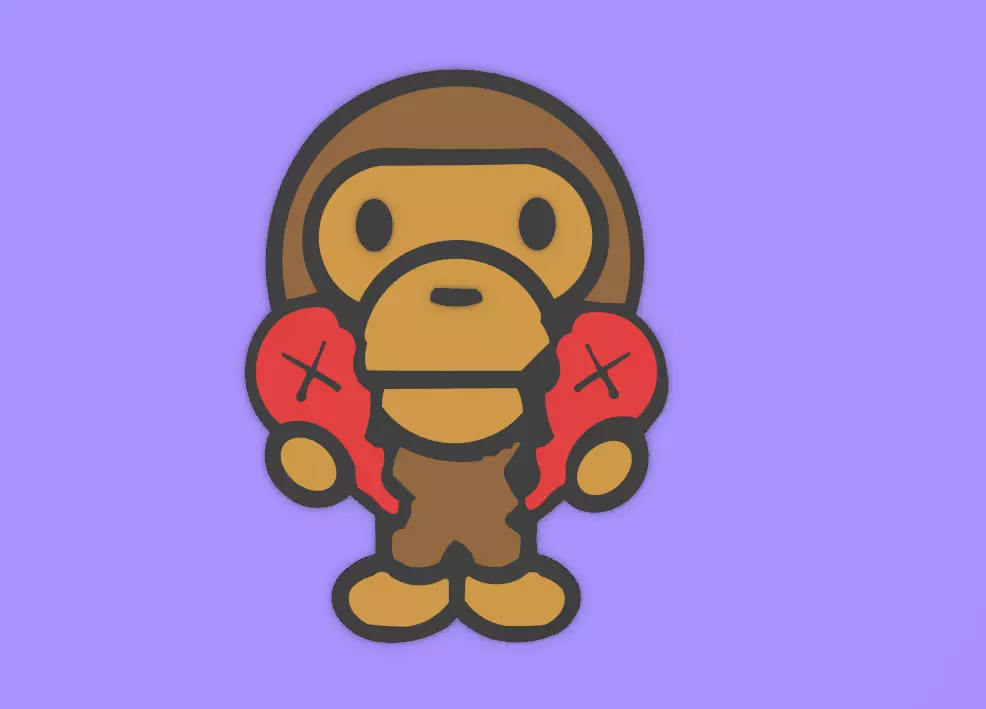 Bape baby milo printable model 3D print model