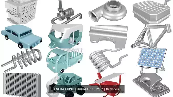  ENGINEERING EDUCATIONAL PACK 3D Model Collection