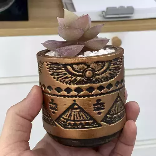 Egyptian Planters Pot - 3D printed mold