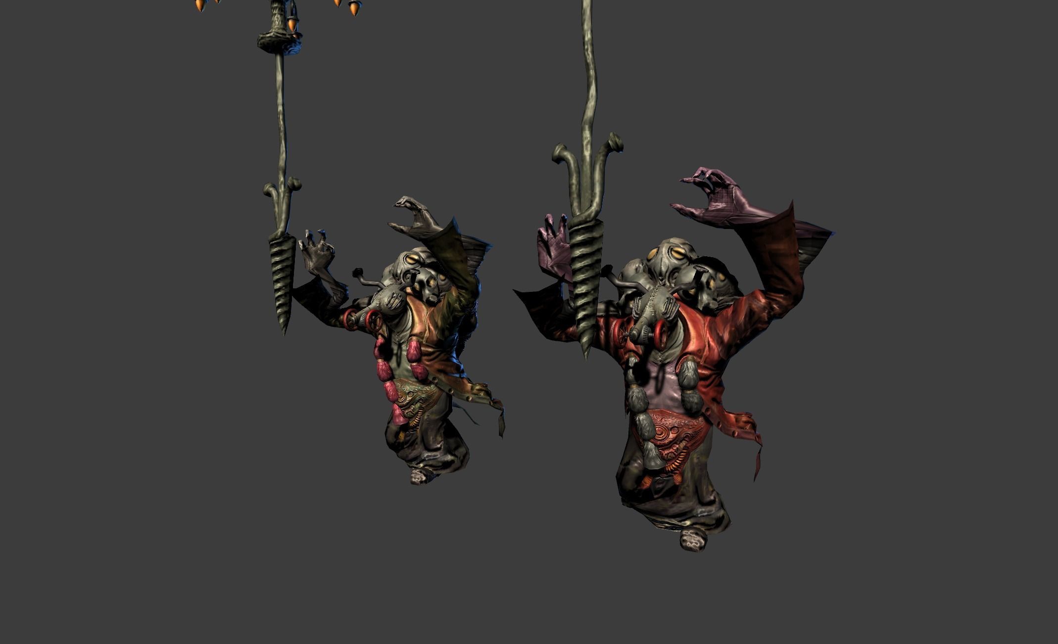 Shaman Mutant Low-poly 3D model_16
