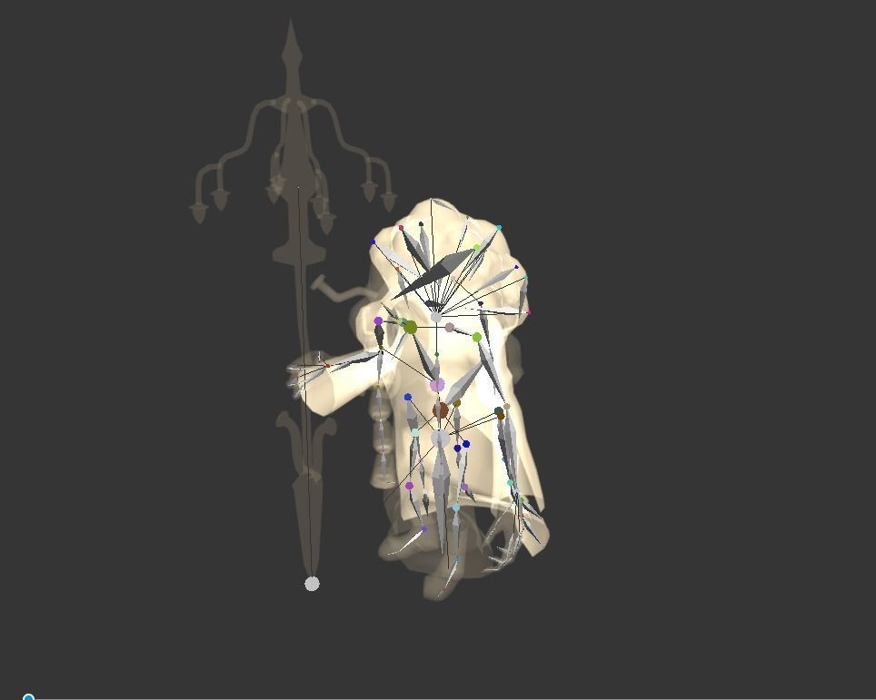 Shaman Mutant Low-poly 3D model_2