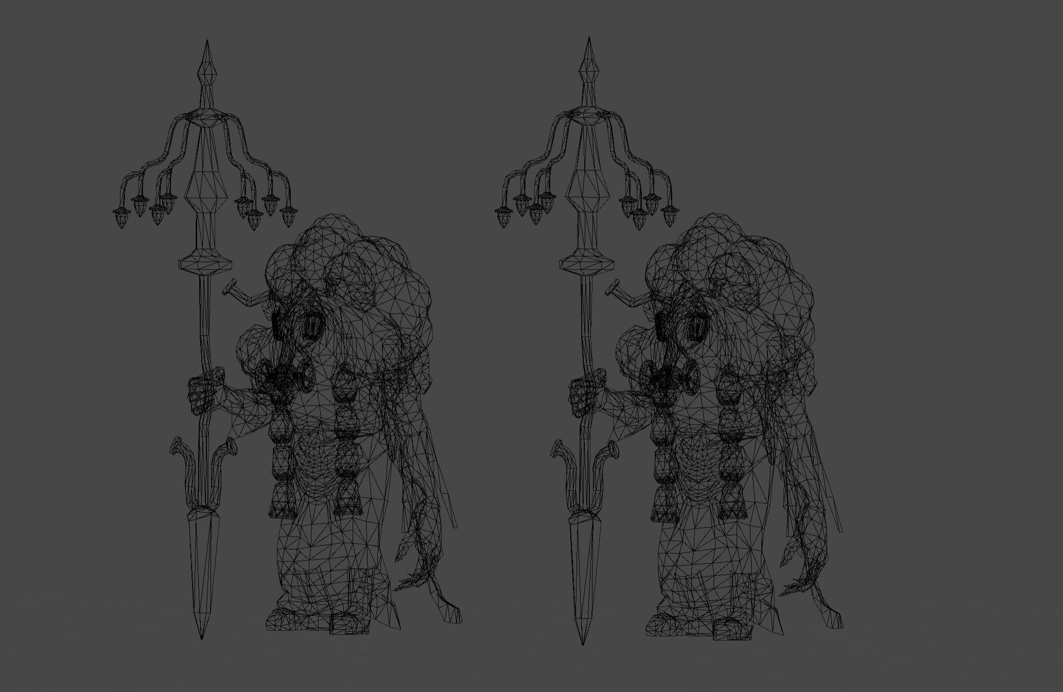 Shaman Mutant Low-poly 3D model_18