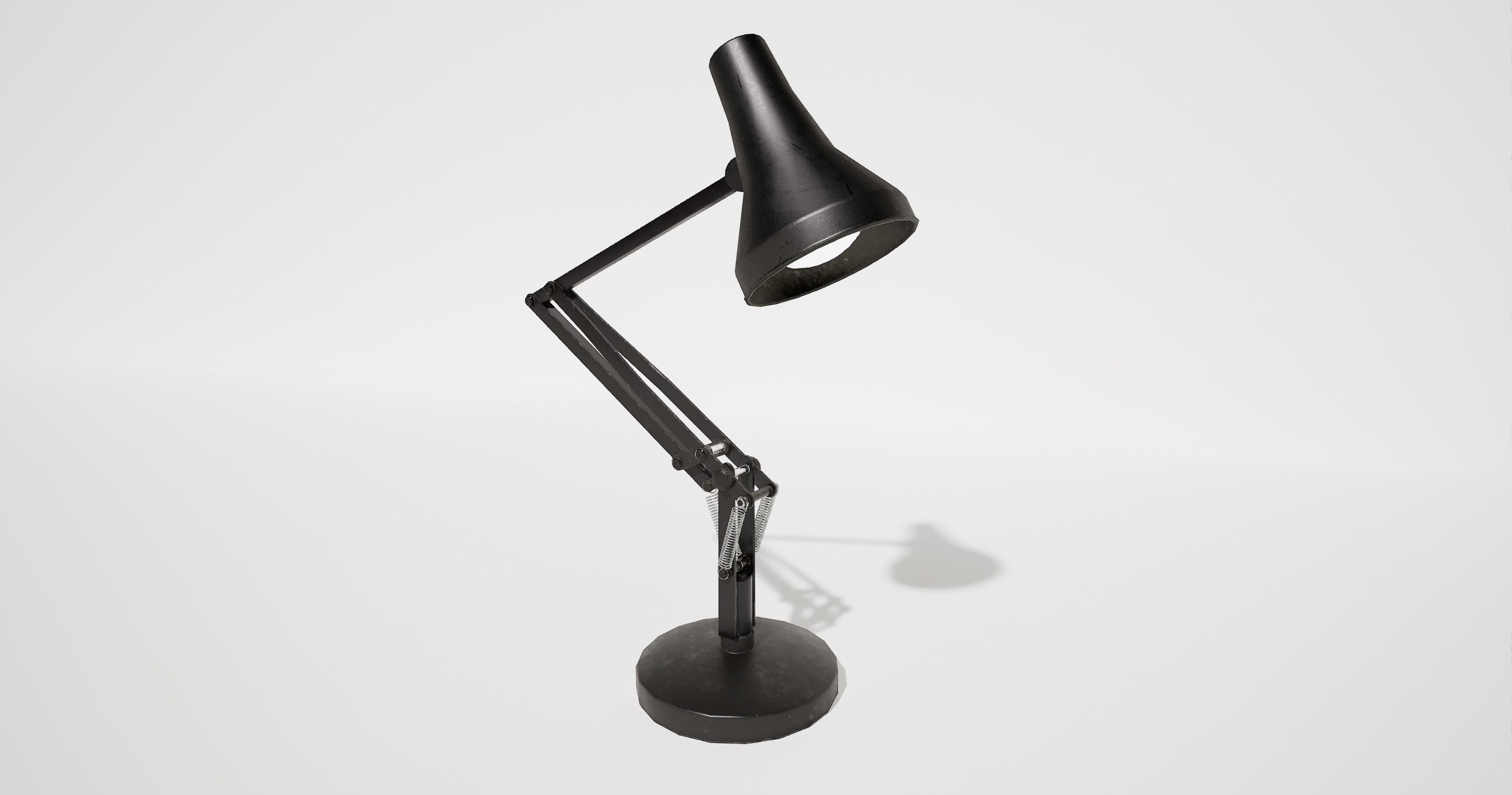 Steel Table Lamp 3D model_1