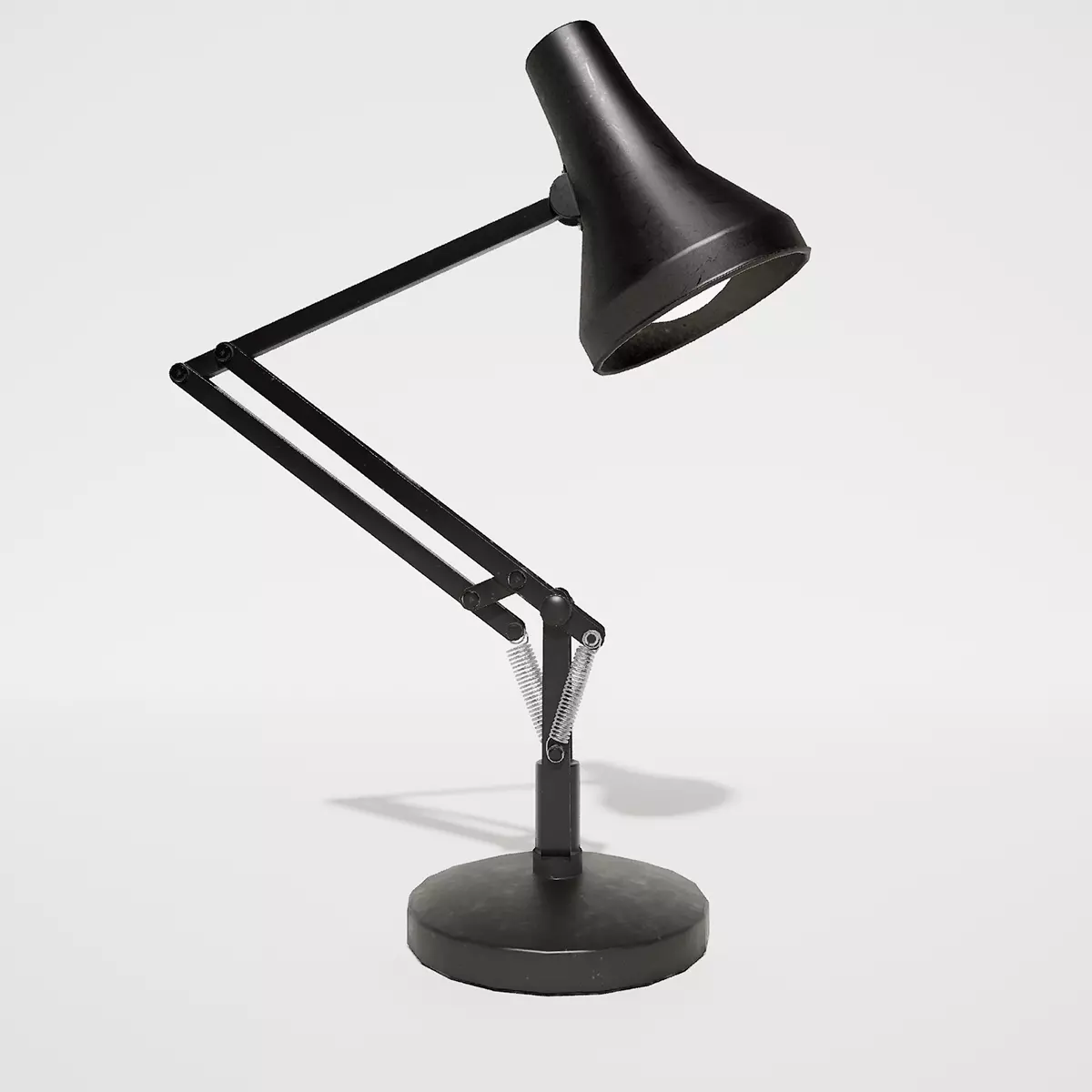 Steel Table Lamp 3D model_0