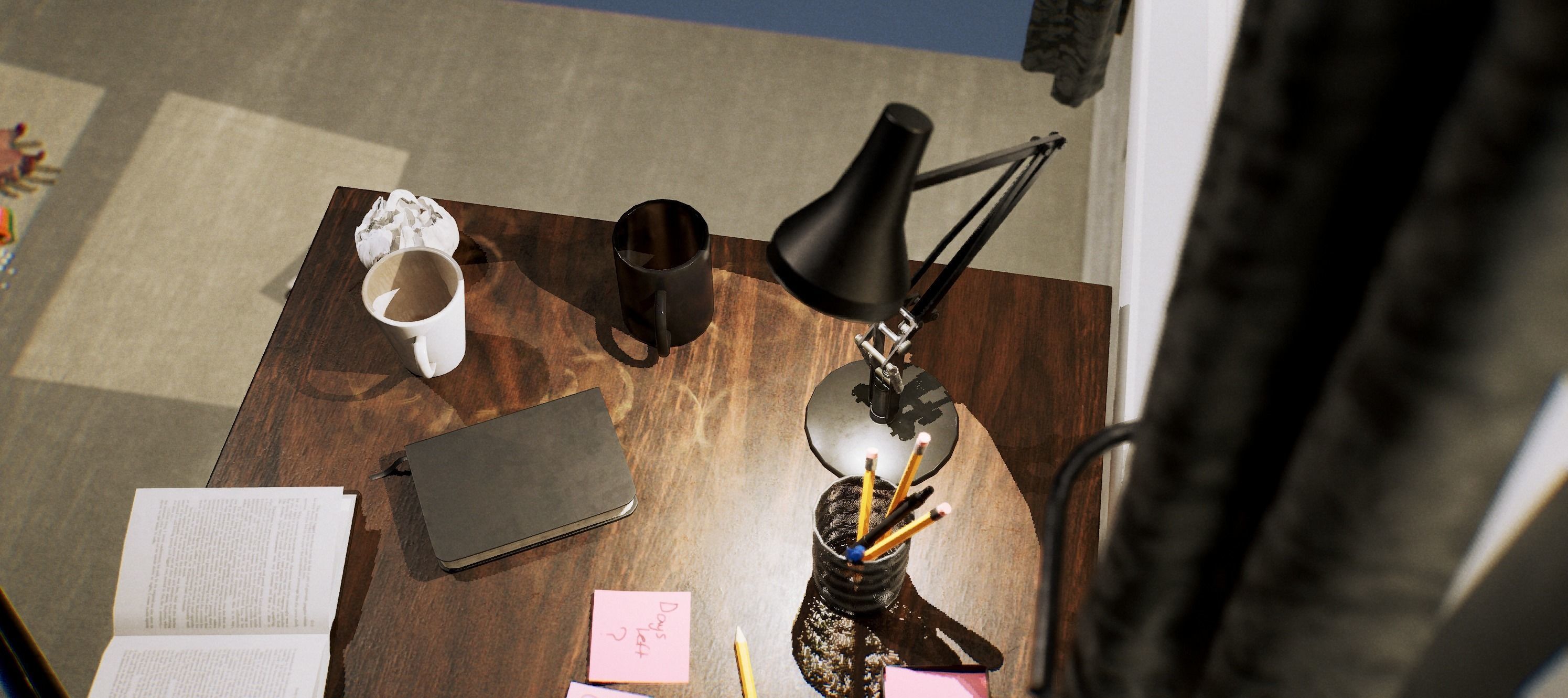 Steel Table Lamp 3D model_6