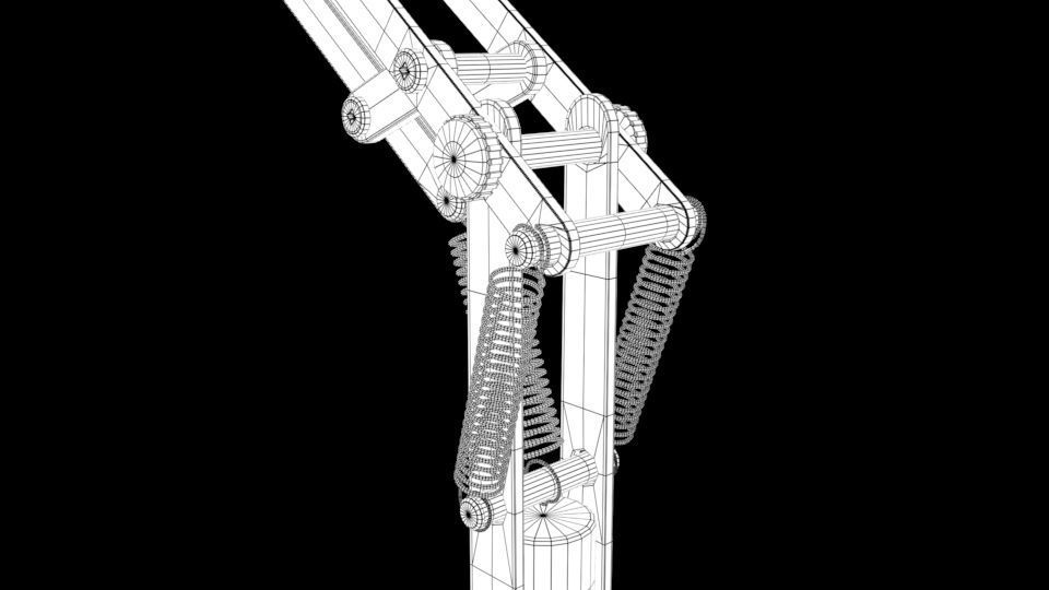 Steel Table Lamp 3D model_8