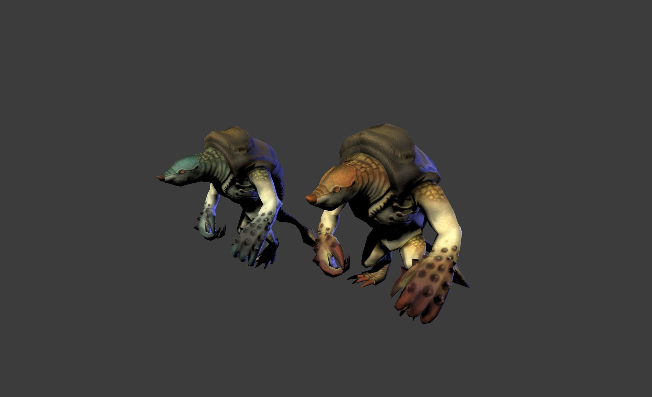Armadillo Mutant Giant Low-poly 3D model_10