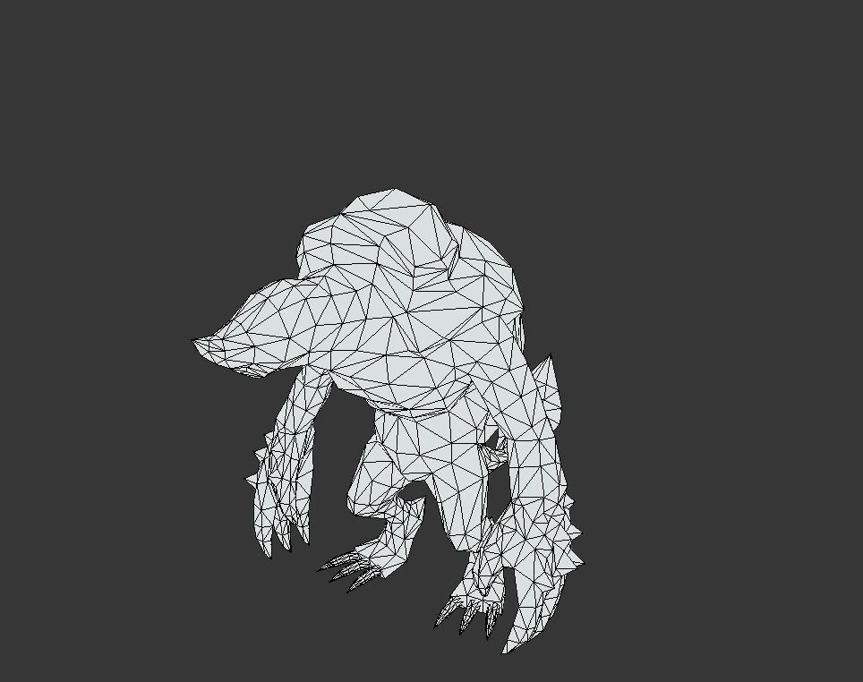 Armadillo Mutant Giant Low-poly 3D model_5