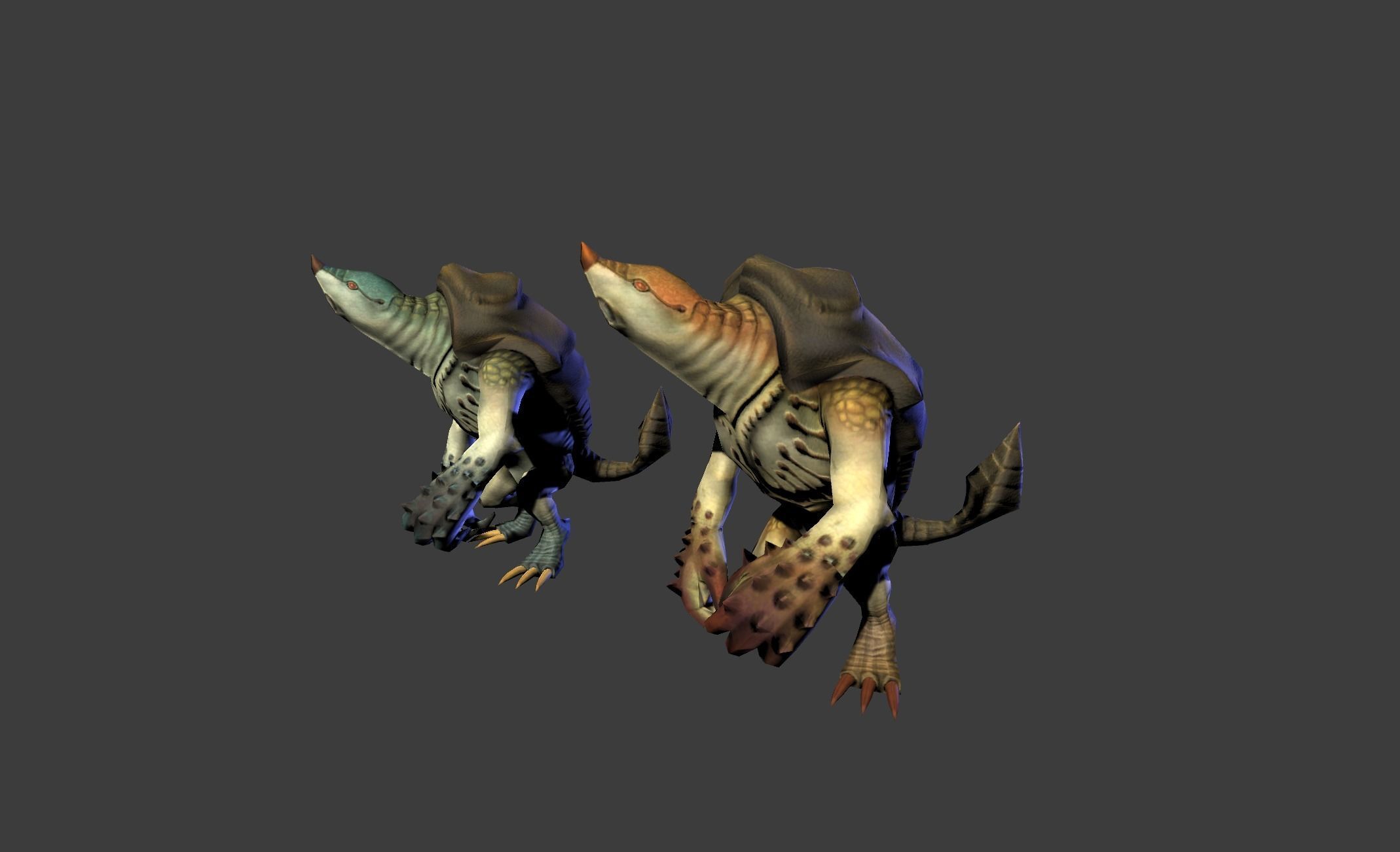 Armadillo Mutant Giant Low-poly 3D model_17