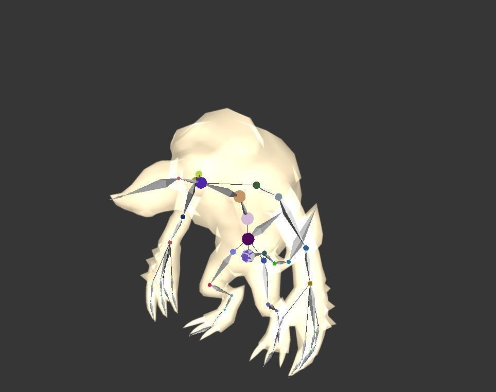 Armadillo Mutant Giant Low-poly 3D model_2