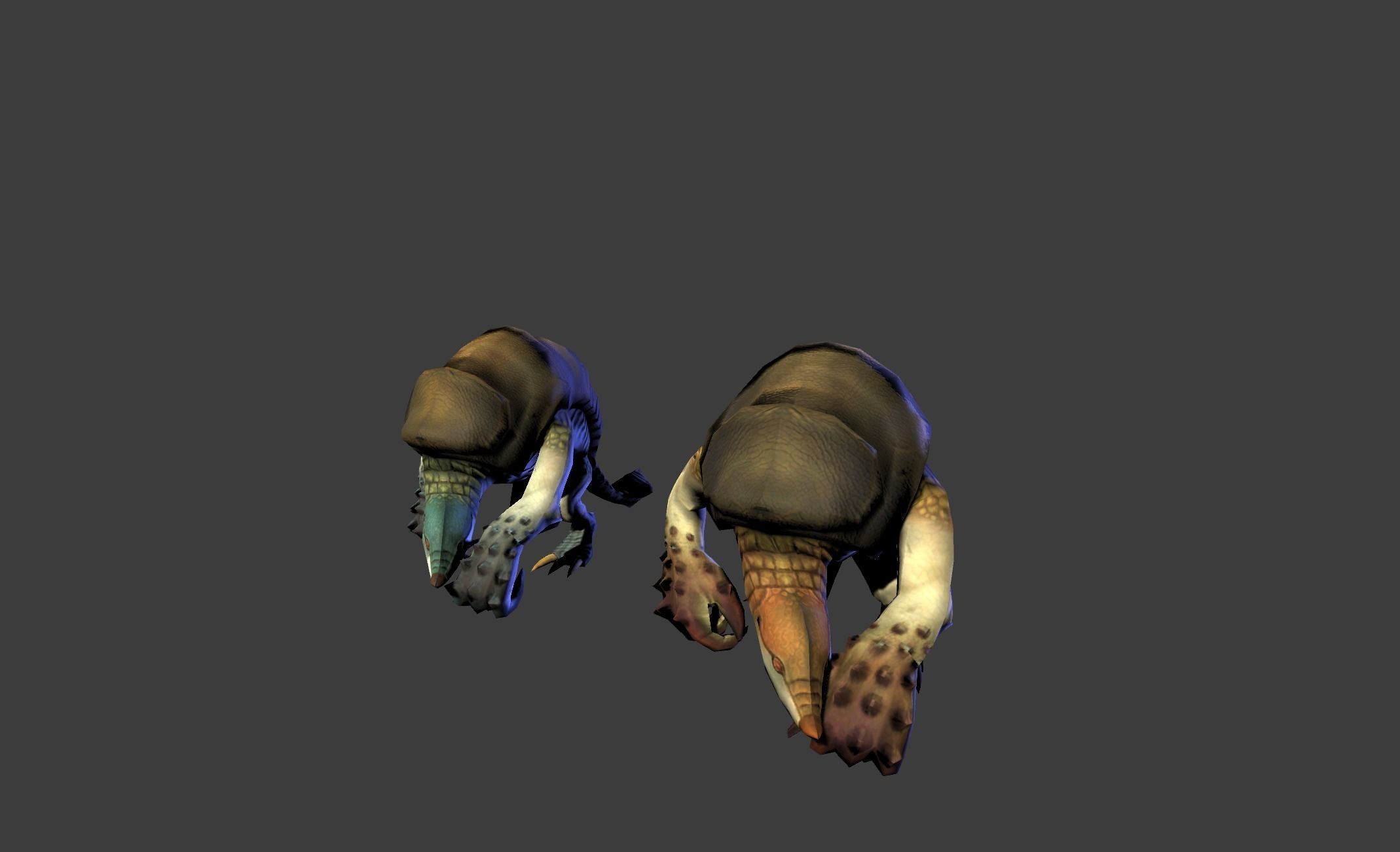 Armadillo Mutant Giant Low-poly 3D model_9