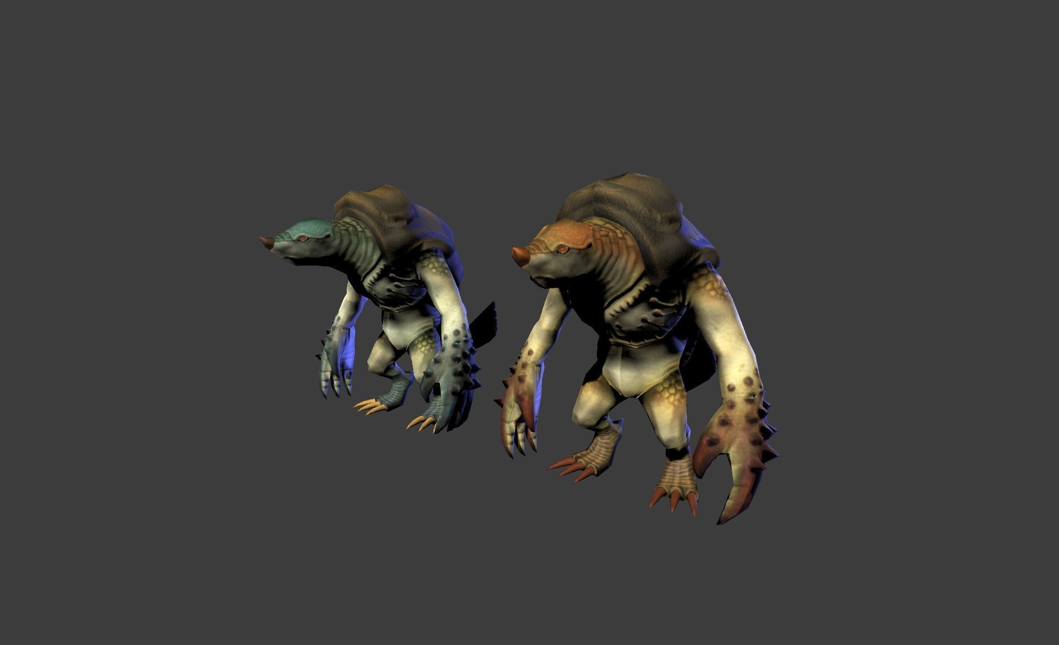 Armadillo Mutant Giant Low-poly 3D model_8