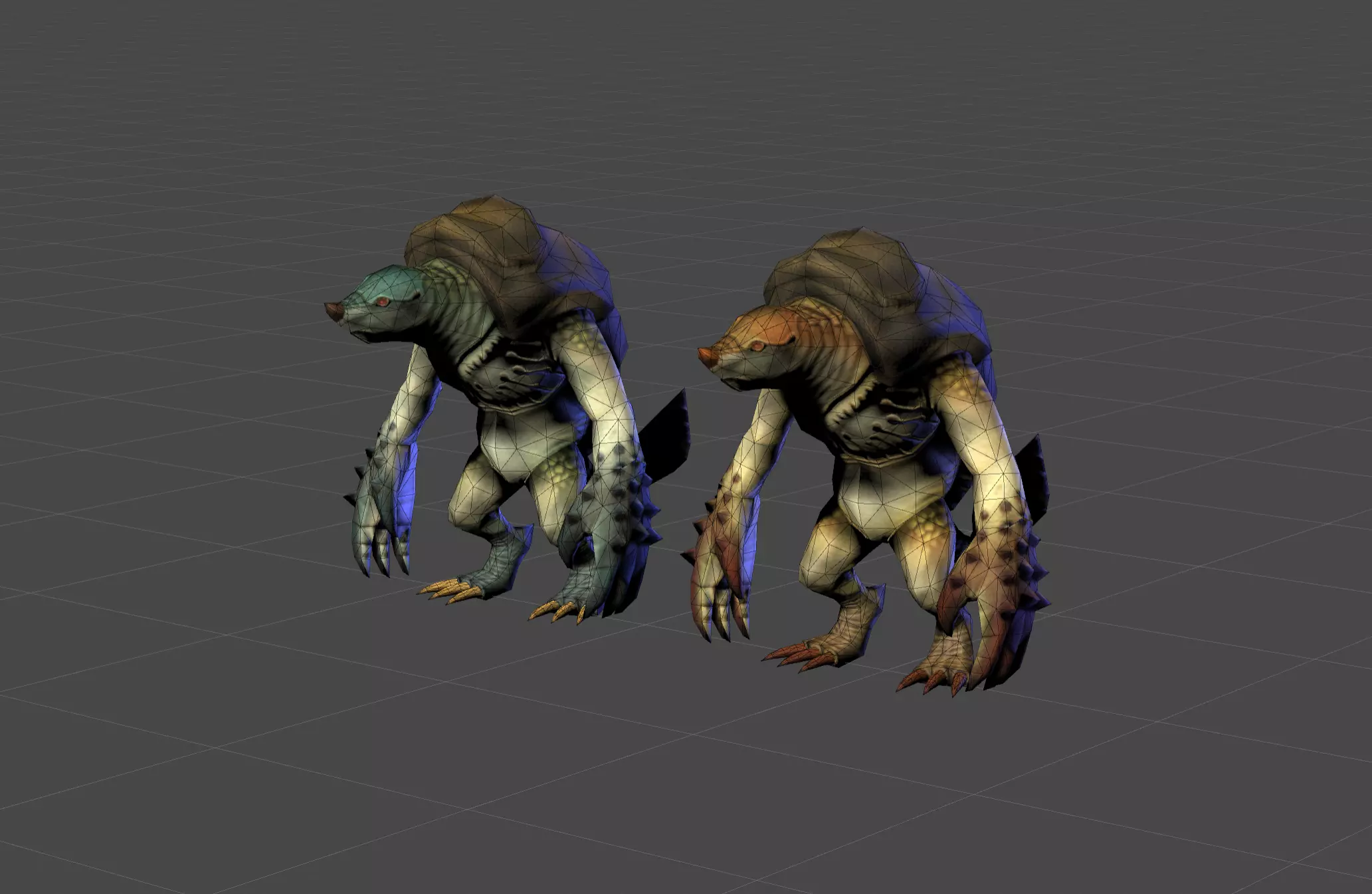 Armadillo Mutant Giant Low-poly 3D model_0