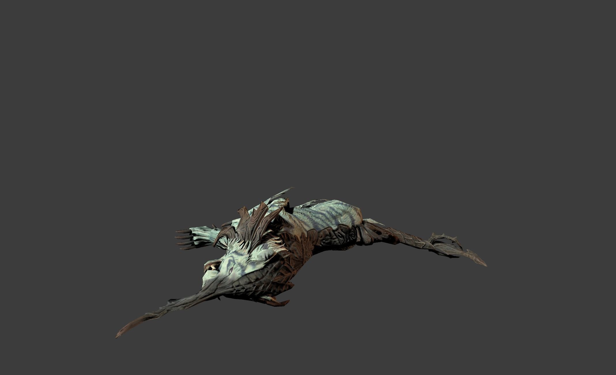 AwlHornTiger Creature Low-poly 3D model_10
