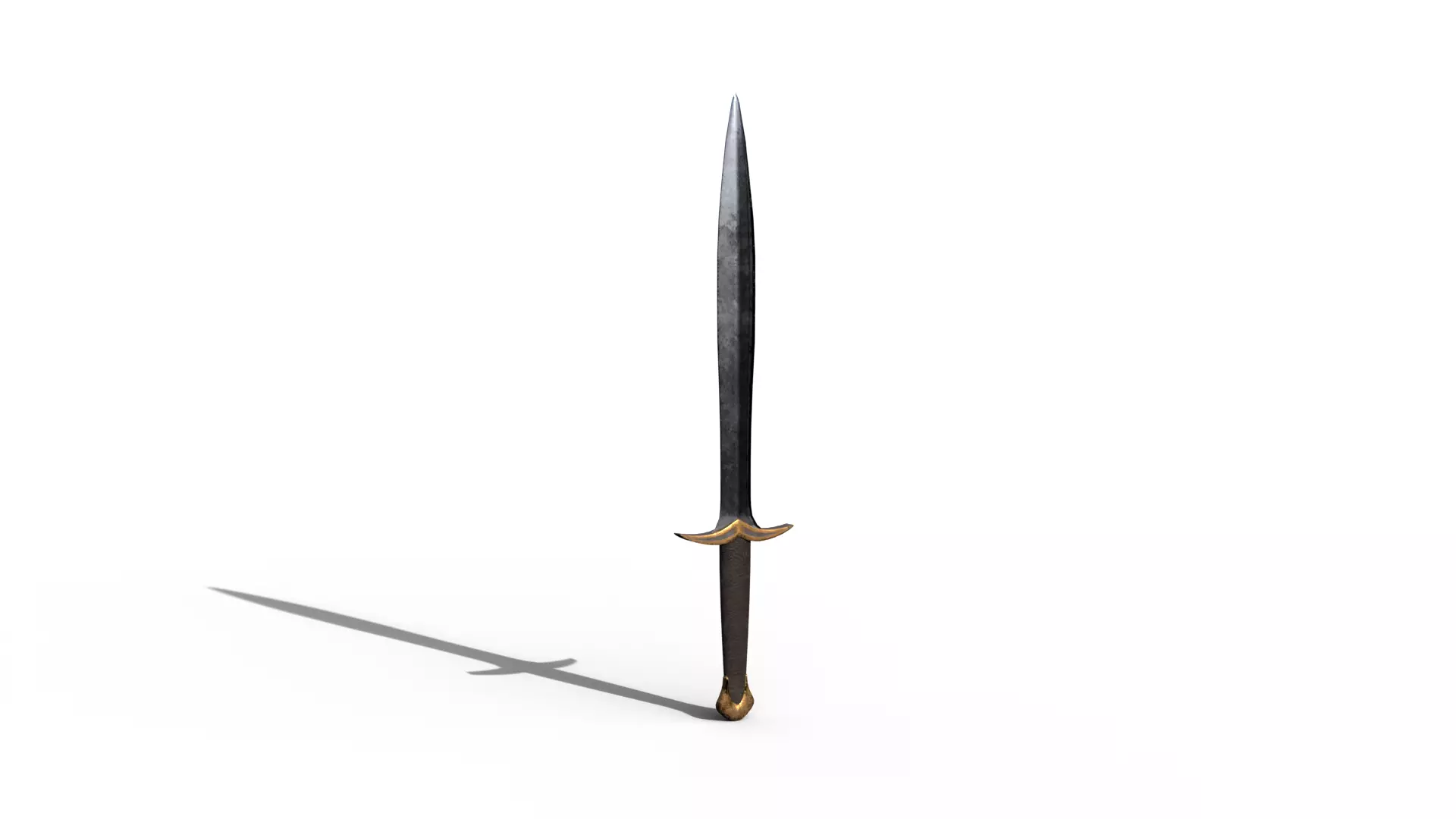 Sword Low-poly 3D model_0