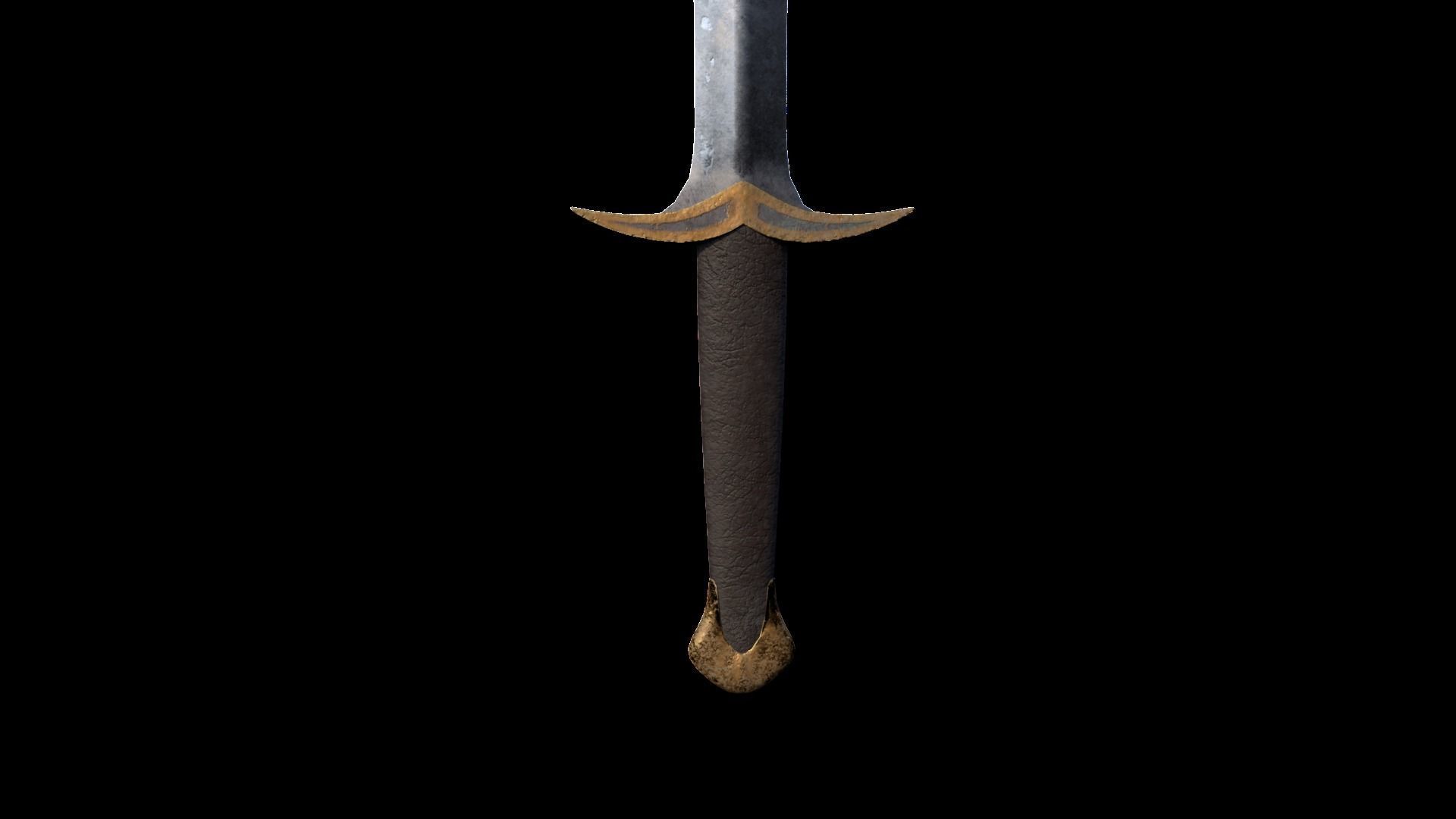 Sword Low-poly 3D model_2