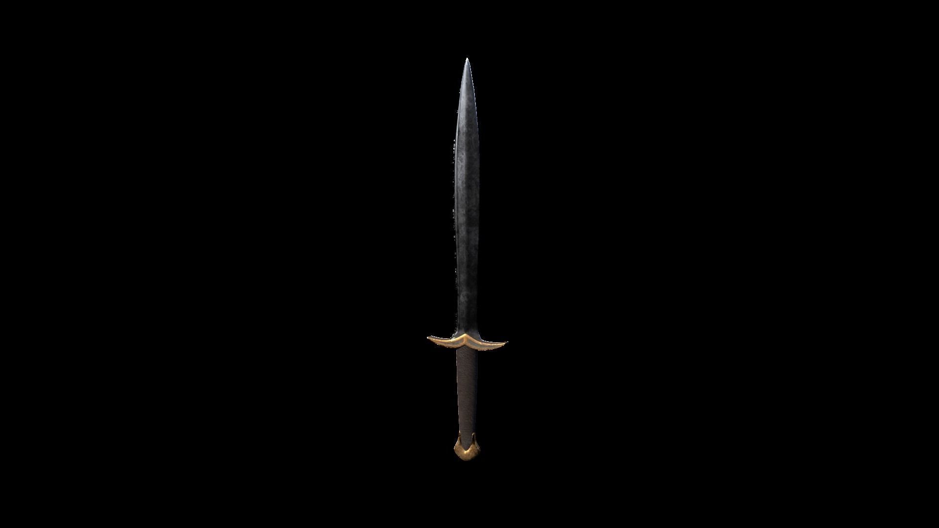 Sword Low-poly 3D model_1