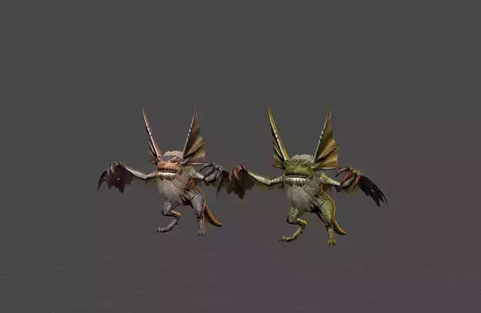 Bat Lizard Demon Mutant