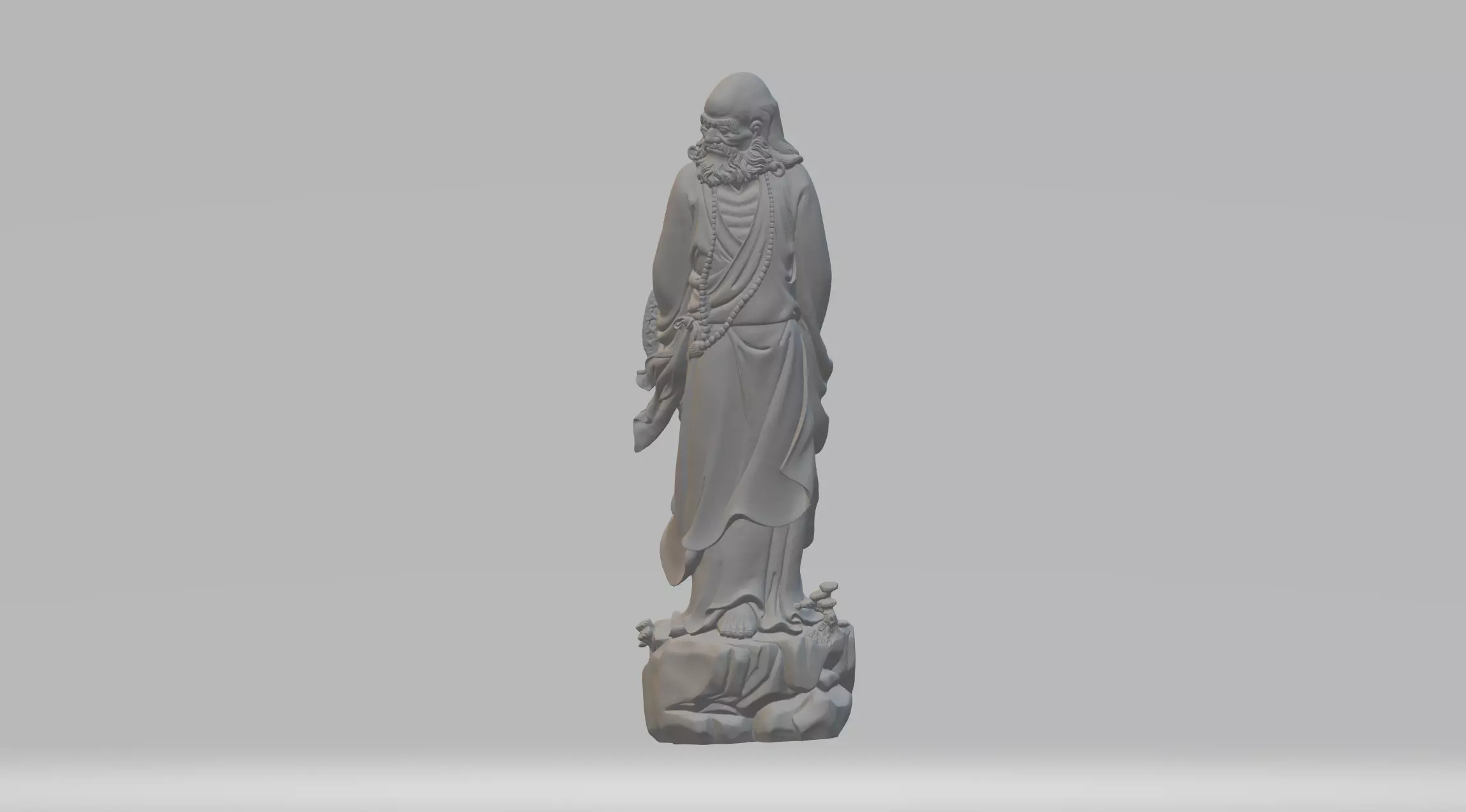 Bodhidharma 3D model statue of jesus 3D print model_0