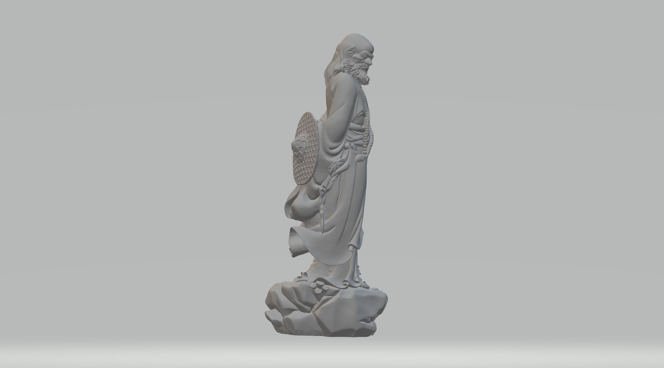Bodhidharma 3D model statue of jesus 3D print model_1