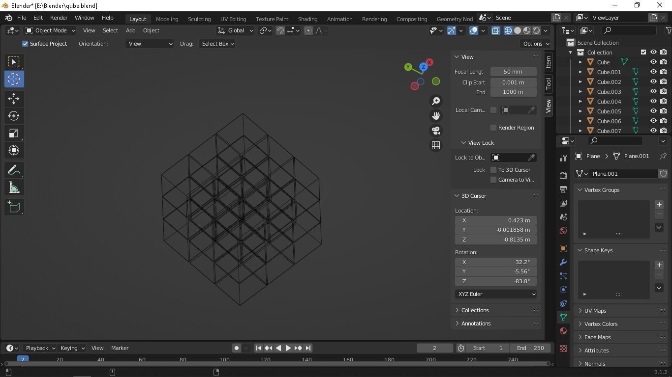 Magic cube low poly 3d model Magic Cube Free low-poly 3D model_2