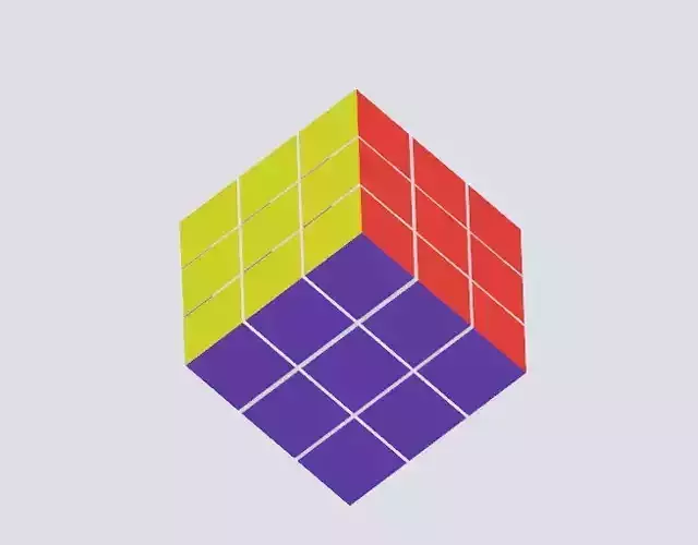 Magic cube low poly 3d model Magic Cube Free low-poly 3D model