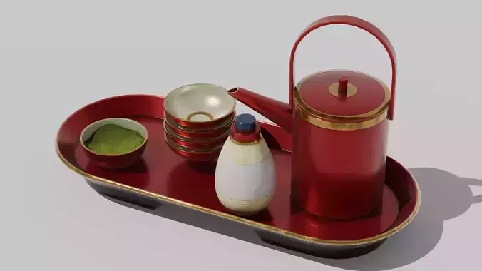 Japanese Furniture Kit - Tea Pot Set
