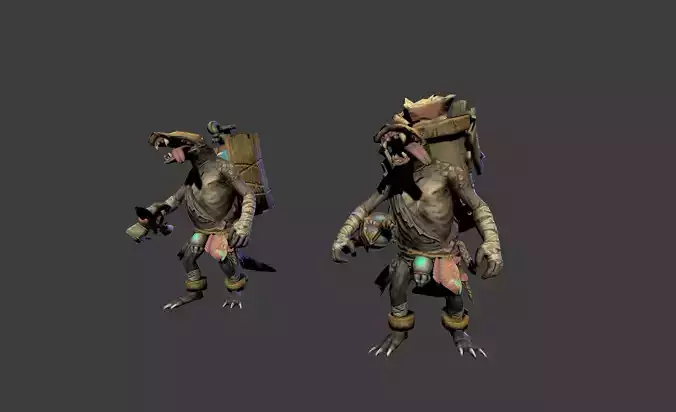 Duck Worker Mutant Alien