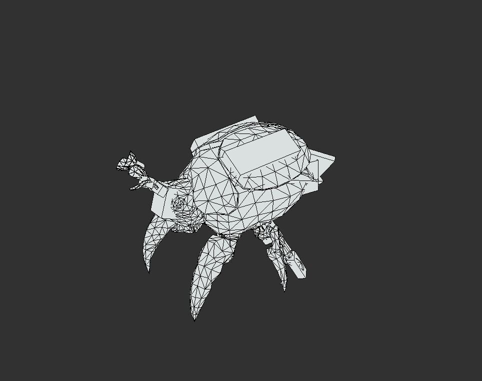 Beetle Creature Bug Mutant  Low-poly 3D model_6