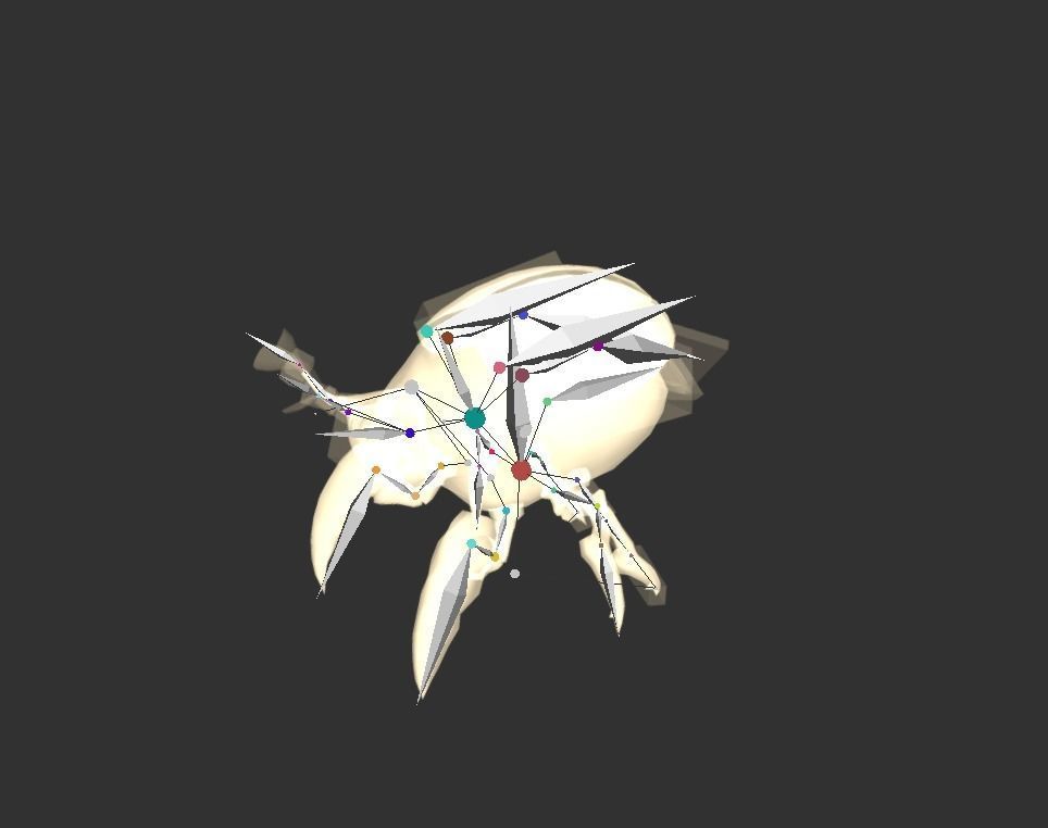 Beetle Creature Bug Mutant  Low-poly 3D model_2