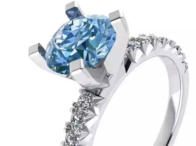 Peg Head Diamond Ring 0535