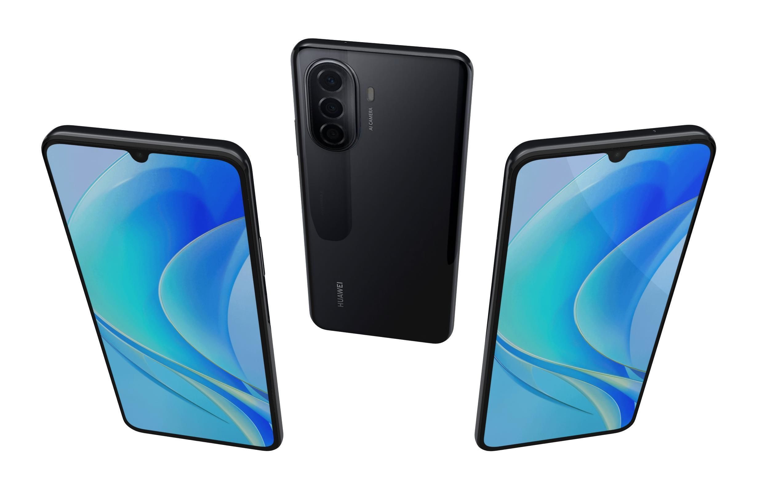 Huawei Nova Y70 Black 3D model_1