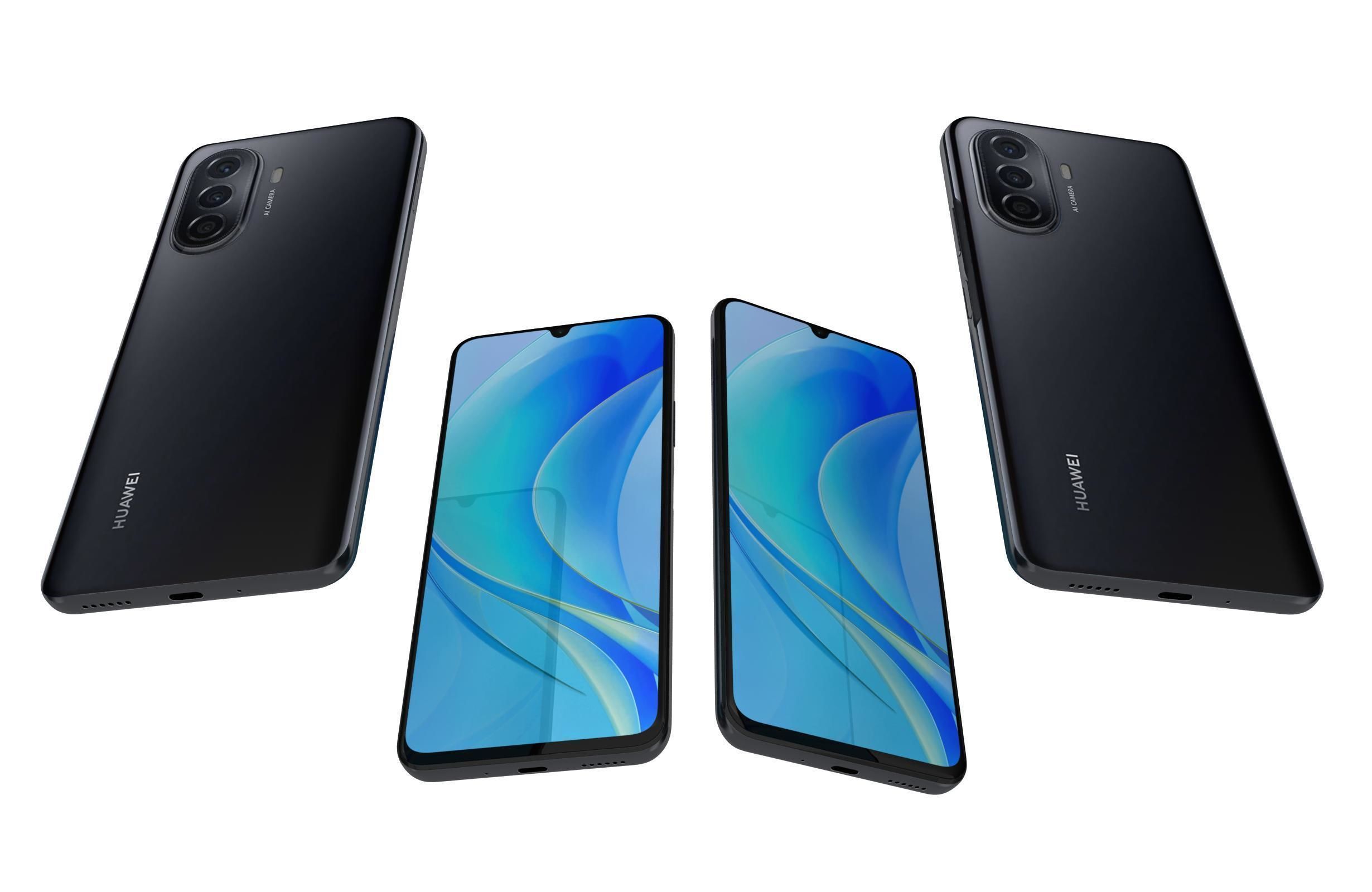 Huawei Nova Y70 Black 3D model_4