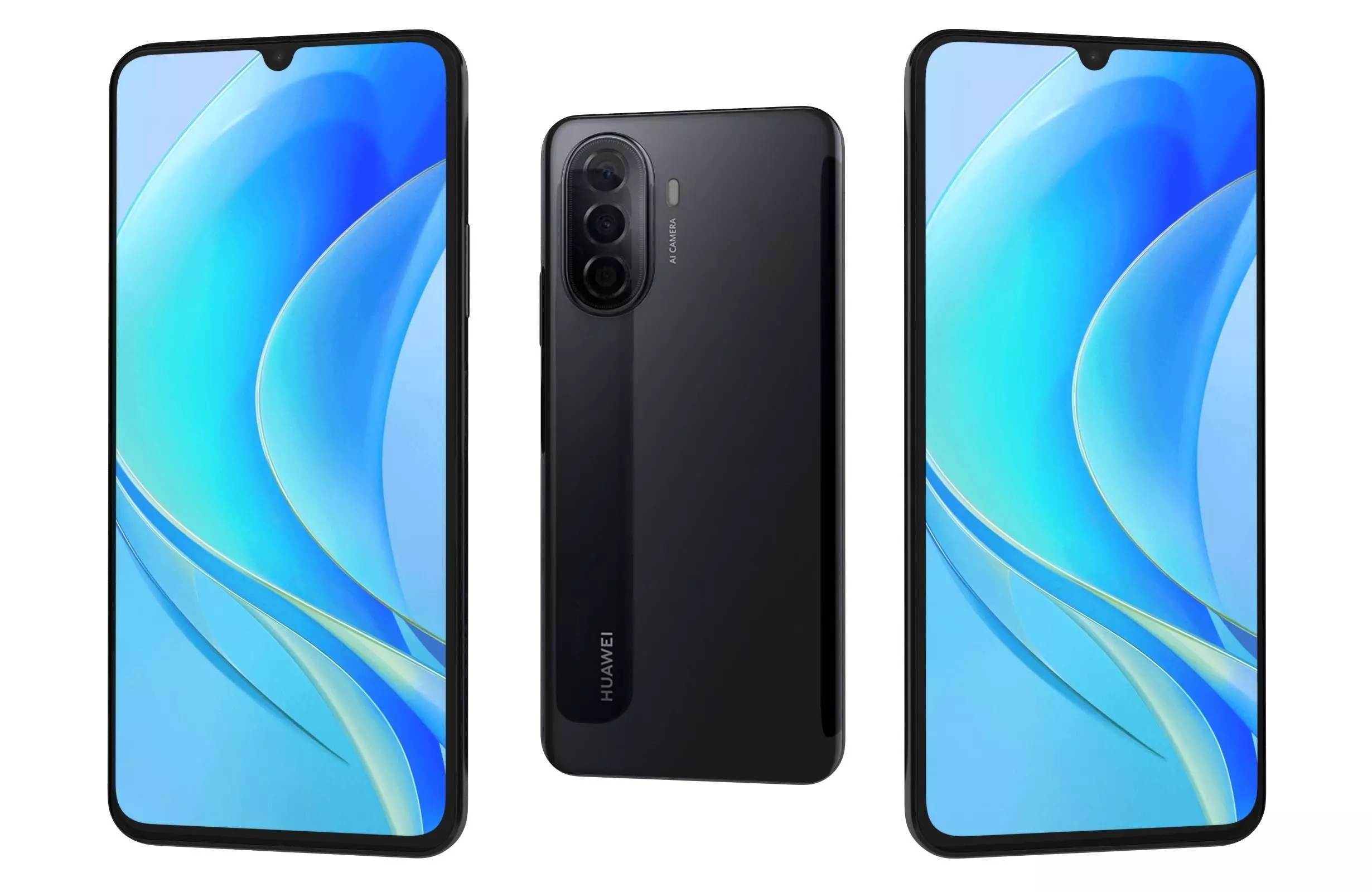 Huawei Nova Y70 Black 3D model_0