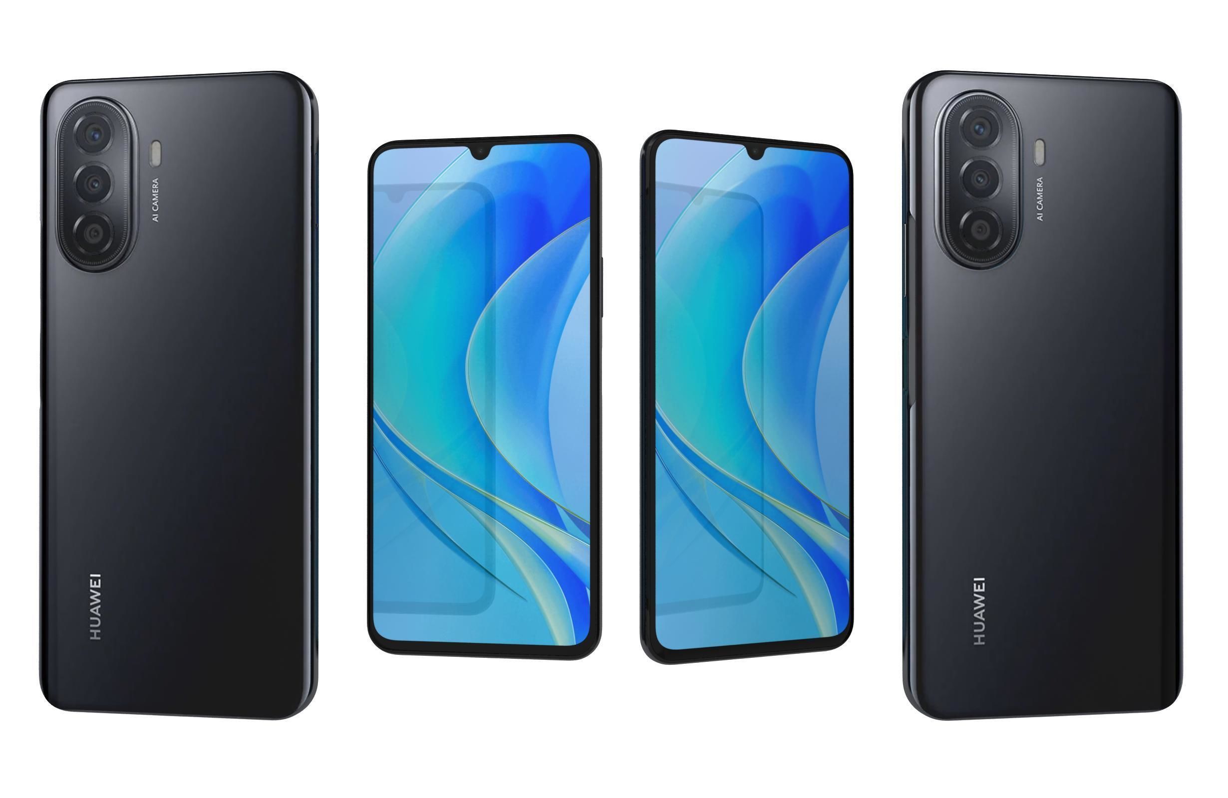 Huawei Nova Y70 Black 3D model_3