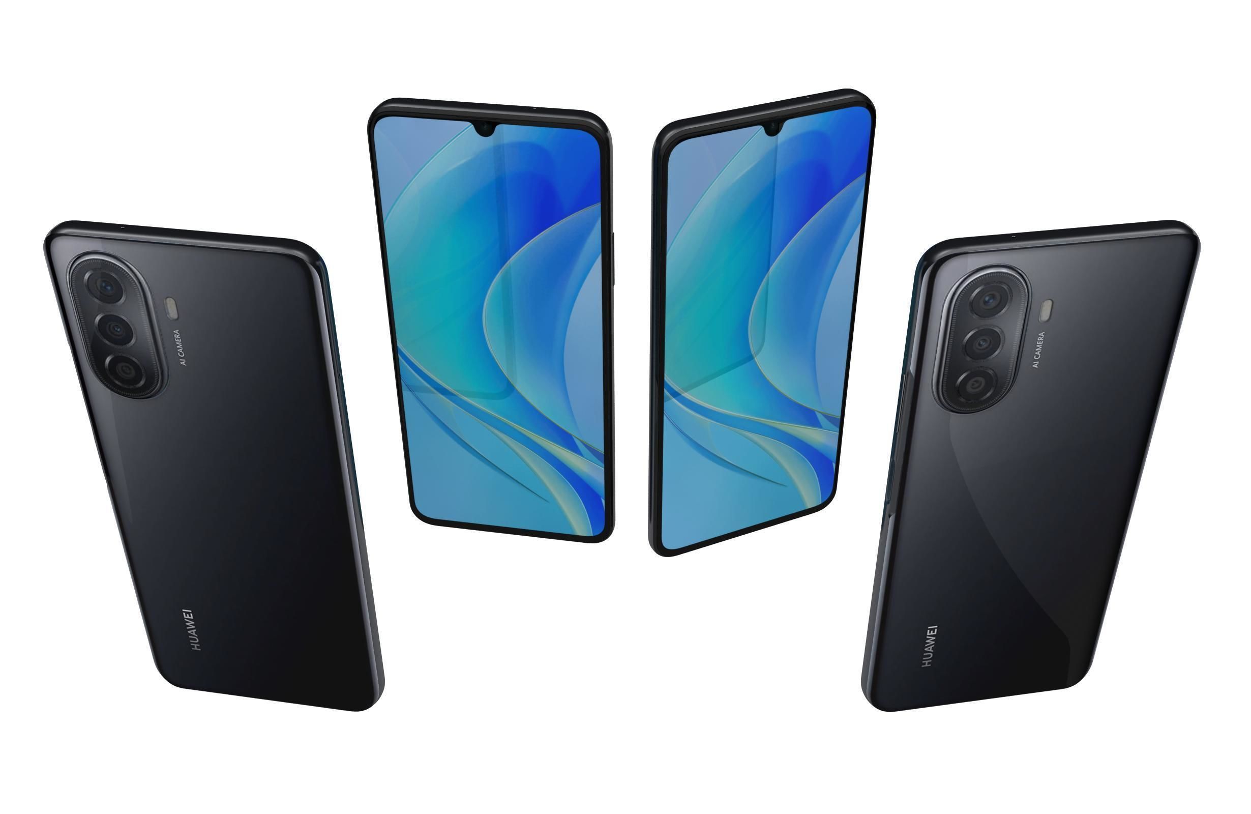 Huawei Nova Y70 Black 3D model_5