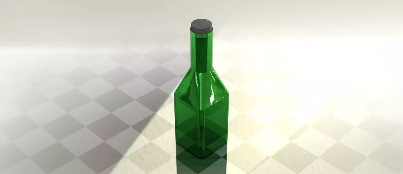 Fancy bottle-Oil bottle Free 3D model