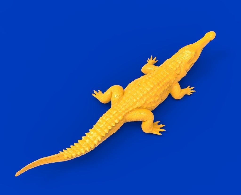 Fierce crocodile 3D print model_2