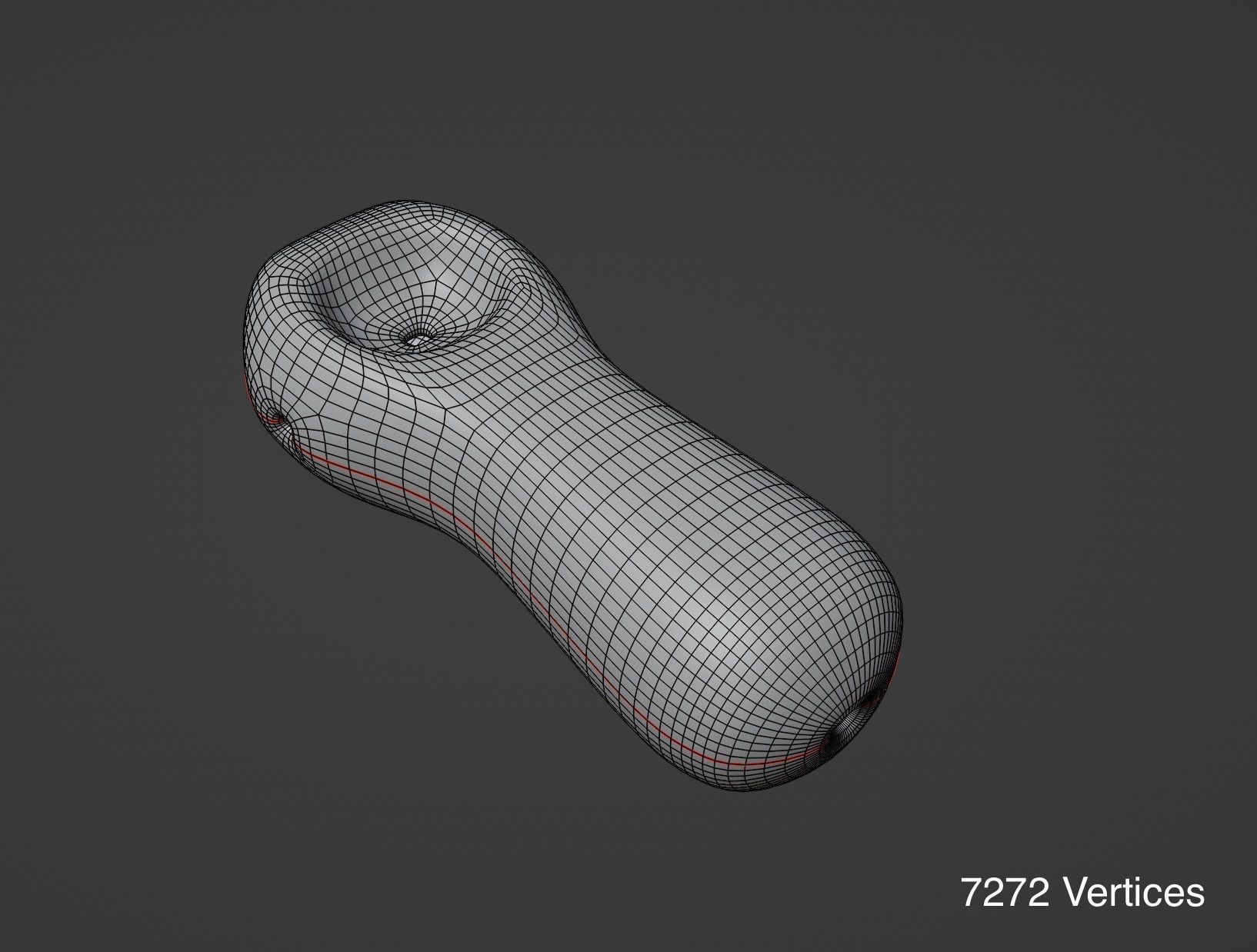 UV UNWRAPPED PBR Glass Pipe with Pink and Yellow Details  Low-poly 3D model_5