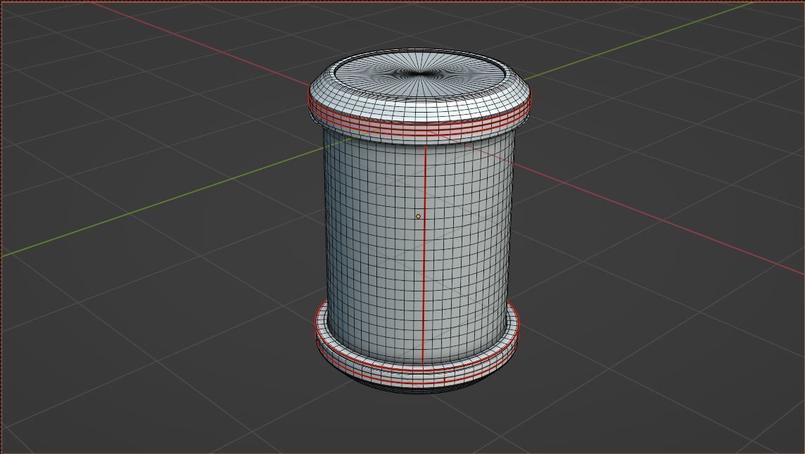 Sci-Fi Glass Cylinder 3D model_3