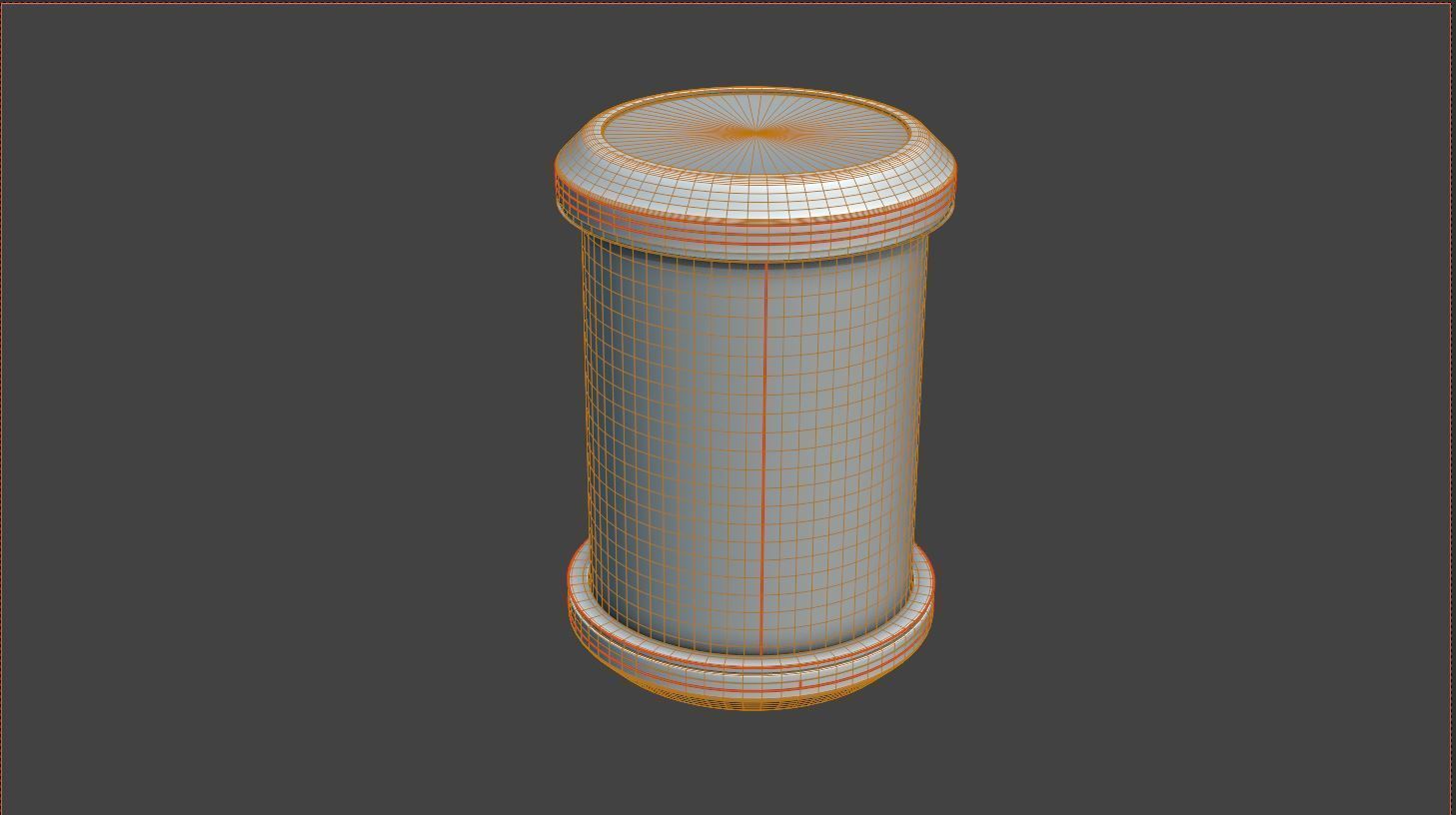Sci-Fi Glass Cylinder 3D model_4