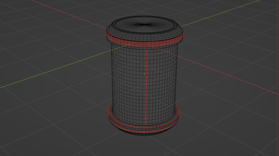Sci-Fi Glass Cylinder 3D model_5