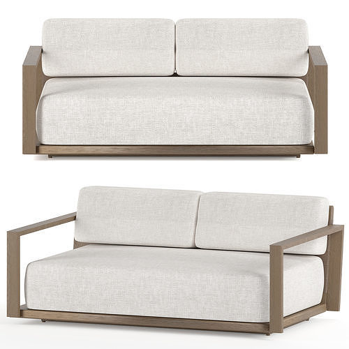 RH Outdoor Belize Teak Sofa 3D model