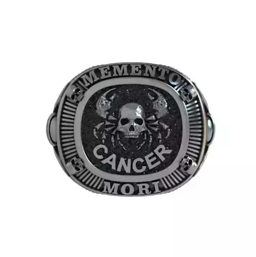 MEMENTO MORI RING CANCER  ZODIAC 3D print model