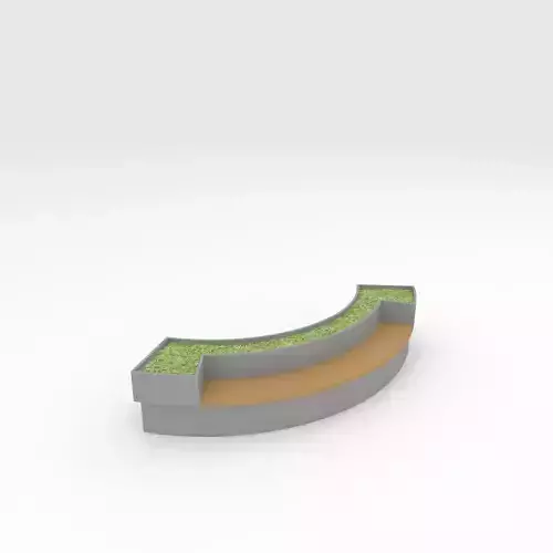 Bench Park 21 Low-poly 3D model